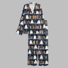 2025 Halloween Ghost Reading Books Bookish Pajamas Set 2