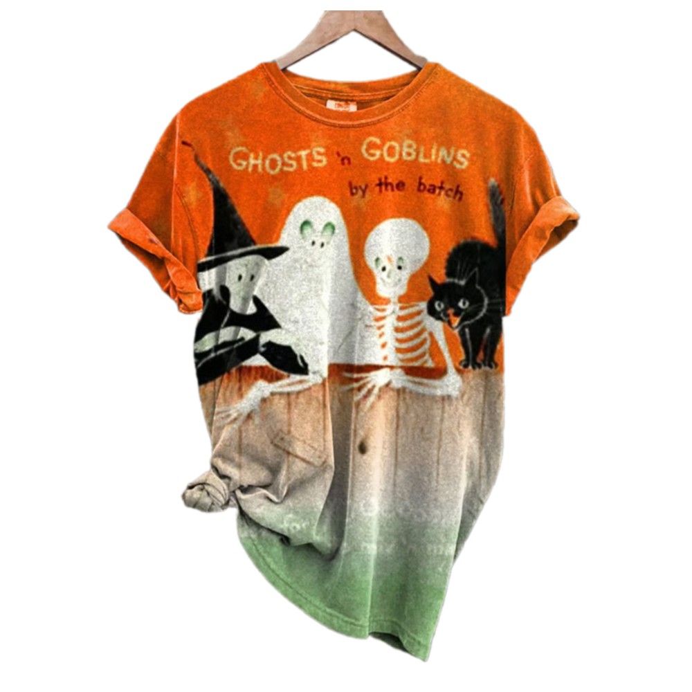 2025 Halloween Ghost n Goblins By The Batch Print T-shirt 2 2025 Halloween Ghost n Goblins By The Batch Print T shirt 1 2