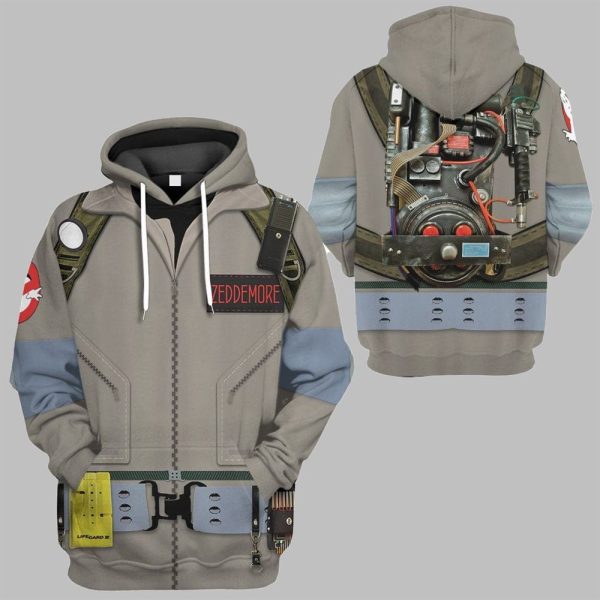 2025 Halloween Ghostbusters 1984 Zeddemore Cosplay Costume Shirt 2