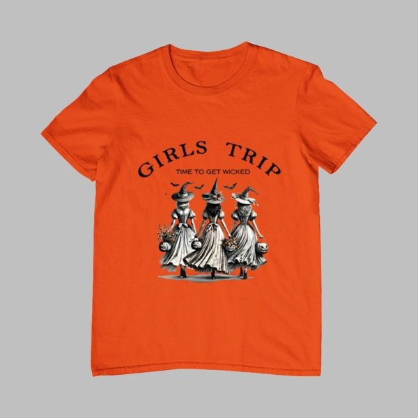 2025 Halloween Girls Trip Time To Get Wicked Shirt 0 0