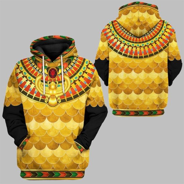 2025 Halloween Gold Pharaoh Cosplay Costume Shirt 3