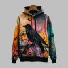 2025 Halloween Gothic Dark Crow Printed Hoodie 4 2025 Halloween Gothic Dark Crow Printed Hoodie