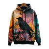 2025 Halloween Gothic Dark Crow Printed Hoodie 3 2025 Halloween Gothic Dark Crow Printed Hoodie 1 2