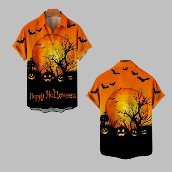 2025 Halloween Happy Halloween Pumkin Hawaiian Shirt 1 1