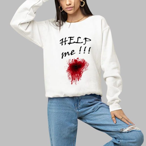 2025 Halloween Help Me Bloody Shirt 1 a