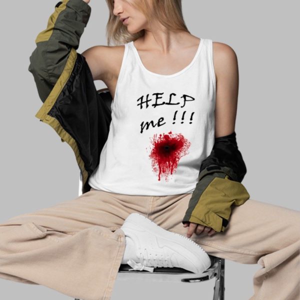 2025 Halloween Help Me Bloody Shirt 3 d
