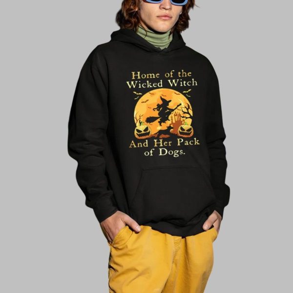 2025 Halloween Home Of The Wicked Witch And Her Pack Of Dog Shirt 2 1
