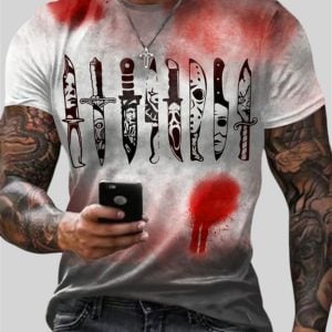 2025 Halloween Horror Blutflecken Shirt