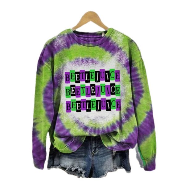 2025 Halloween Horror Movie Contrast Color Raglan Sweatshirt 1 2