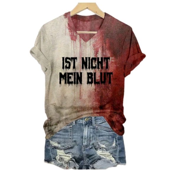 2025 Halloween Ist Nicht Mein Blut Bloody Shirt 1 2