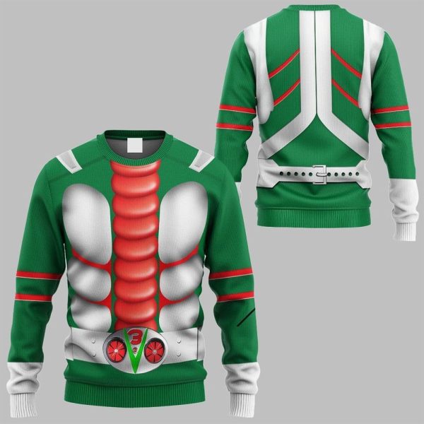2025 Halloween Kamen Rider V3 Costume Shirt 2