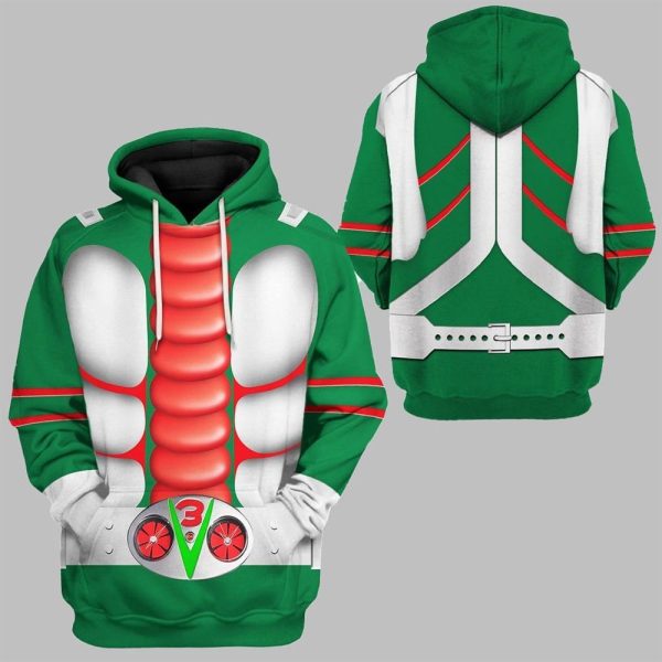 2025 Halloween Kamen Rider V3 Costume Shirt 3