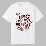 2025 Halloween Keep Calm I Am A Nurse Shirt