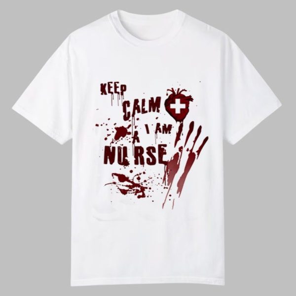 2025 Halloween Keep Calm I Am A Nurse Shirt 0 0