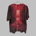 2025 Halloween Men's Bloody Cross Dark Horror Print T-Shirt