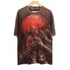2025 Halloween Mens Bloody Ghost Hand Dark Print Shirt 1 2