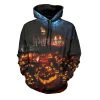 2025 Halloween Mens Casual Party Halloween Pumpkin Print Hoodie 1 2