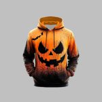 2025 Halloween Men's Casual Party Print Hoodie