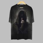2025 Halloween Men's Grim Reaper Dark Horror Print T-Shirt