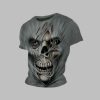 2025 Halloween Men's Skull Print Casual T-shirt