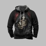 2025 Halloween Men's Halloween Skull Print Hoodie