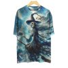 2025 Halloween Mens Witch Dark Horror Halloween Printed T Shirt 1 2