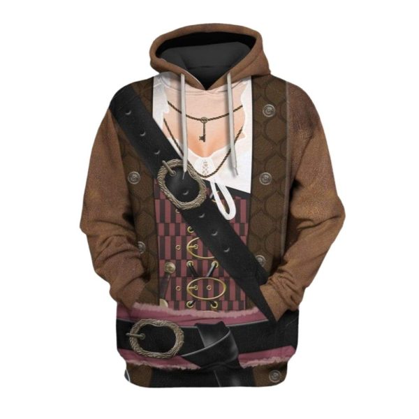 2025 Halloween Pirate Lass Costume Hoodie 1 2