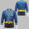 2025 Halloween Power Rangers Samurai Blue Costume Shirt 3
