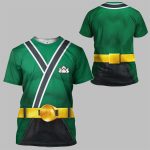 2025 Halloween Power Rangers Samurai Costume Shirt
