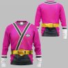 2025 Halloween Power Rangers Samurai Pink Costume Shirt 5