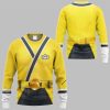 2025 Halloween Power Rangers Samurai Yellow Costume Shirt 2