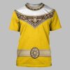 2025 Halloween Power Rangers Zeo Yellow Costume Shirt 1