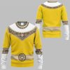 2025 Halloween Power Rangers Zeo Yellow Costume Shirt 3