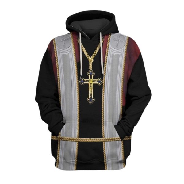 2025 Halloween Priest Costume Hoodie 1 2