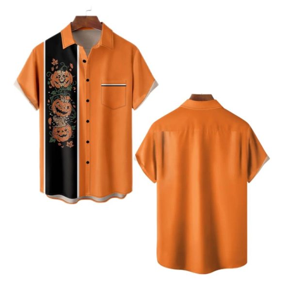2025 Halloween Pumkin Pattern Hawaiian Shirt 1 2