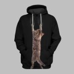 2025 Halloween SCRATCHING CAT Costume Hoodie