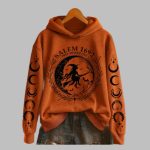 2025 Halloween Salem 1692 They Missed One Printed Hoodie