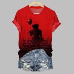 2025 Halloween Scary Clown If You'll Be Mine We Can Float Forever And Ever And Ever Shirt