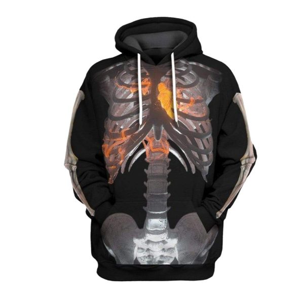 2025 Halloween Skeleton Costume Hoodie 1 2