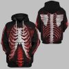 2025 Halloween Skeleton Jump Suit Costume Hoodie 1