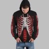 2025 Halloween Skeleton Jump Suit Costume Hoodie 2