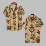 2025 Halloween Skull & Anchor Hawaiian Shirt