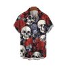 2025 Halloween Skull Flower Hawaiian Shirt 1 2