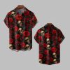 2025 Halloween Skull Flowers Hawaiian Shirt 1 1
