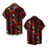 2025 Halloween Skull Flowers Hawaiian Shirt 1 2