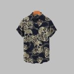 2025 Halloween Skull Hawaiian Shirt