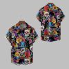 2025 Halloween Skull Hippie Hawaiian Shirt 1 1