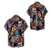 2025 Halloween Skull Hippie Hawaiian Shirt 1 2