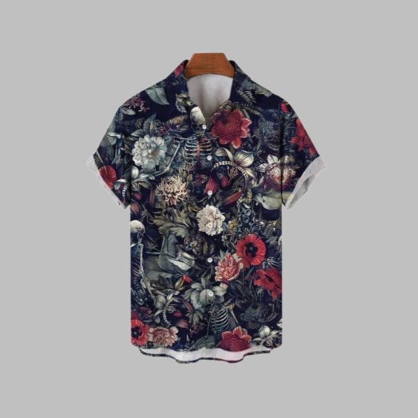 2025 Halloween Skull Pattern Hawaiian Shirt 1 1