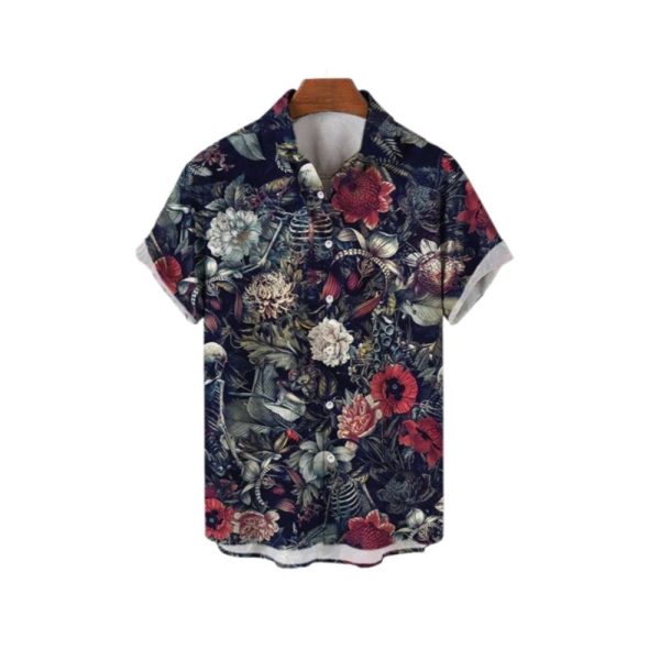 2025 Halloween Skull Pattern Hawaiian Shirt 1 2